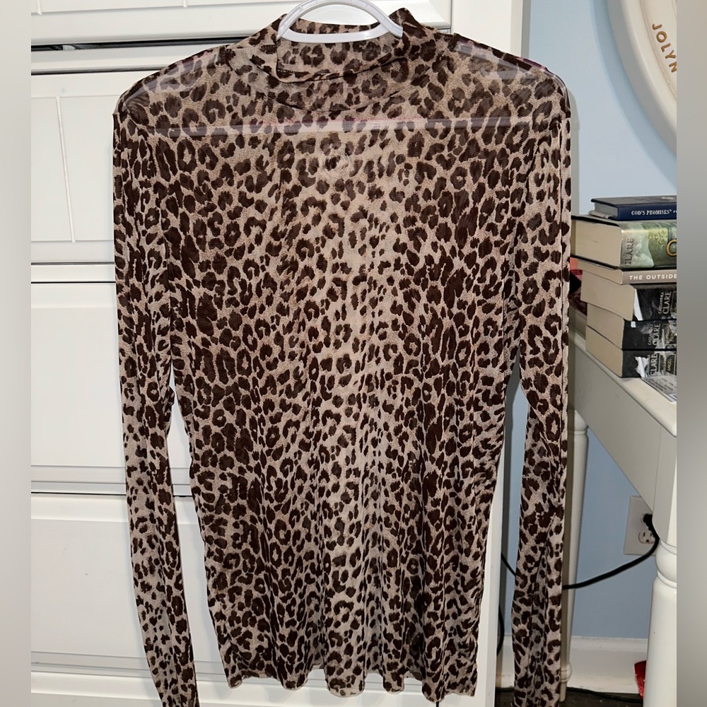 Mesh Cheetah Long Sleeve